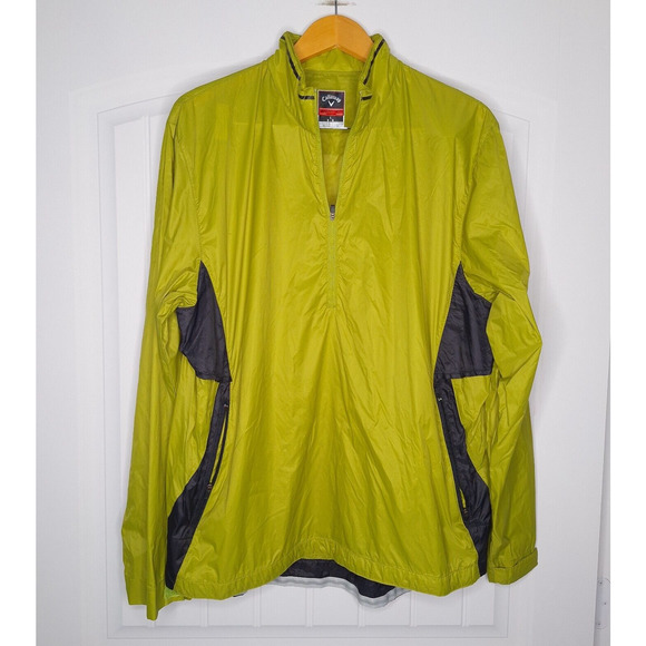Callaway Weather Series Quarter Zip Windbreaker Men's Size Large Green - Picture 1 of 5